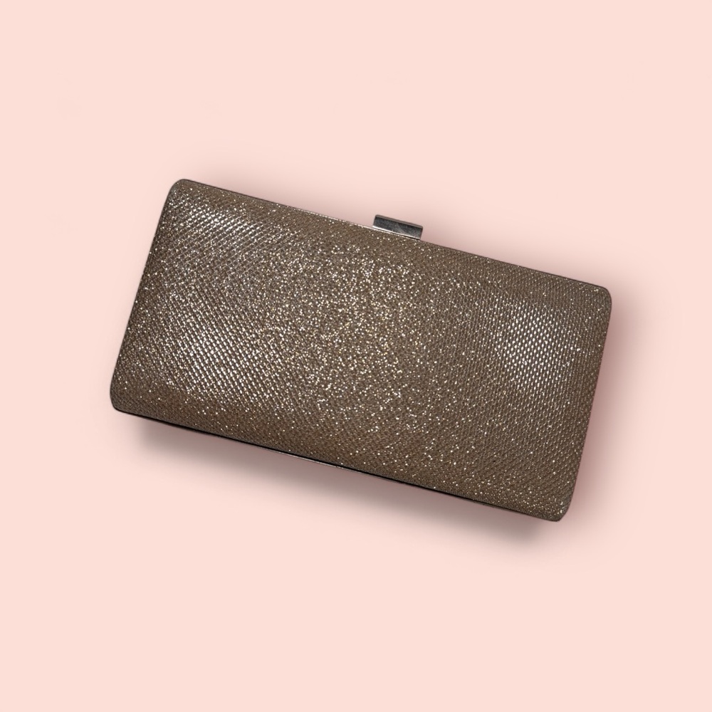 Amazon Golden Glitter Clutch Wristlet for Formal Occasions